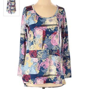 Lularoe floral patchwork t-shirt